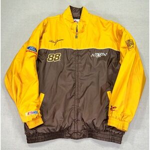 NASCAR Dale Jarrett Men's XL Racing Jacket UPS FORD Chase Authentics Quilt Lined